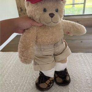 Build-A-Bear Red and‎ Cream Stuffed Animal